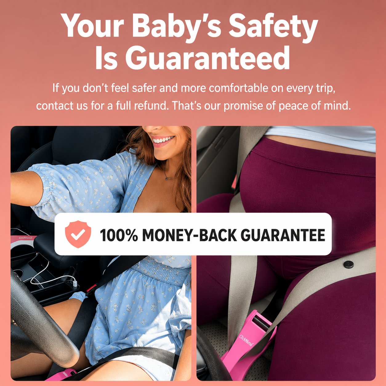 ClickMamá - Seat Belts for Pregnant Women