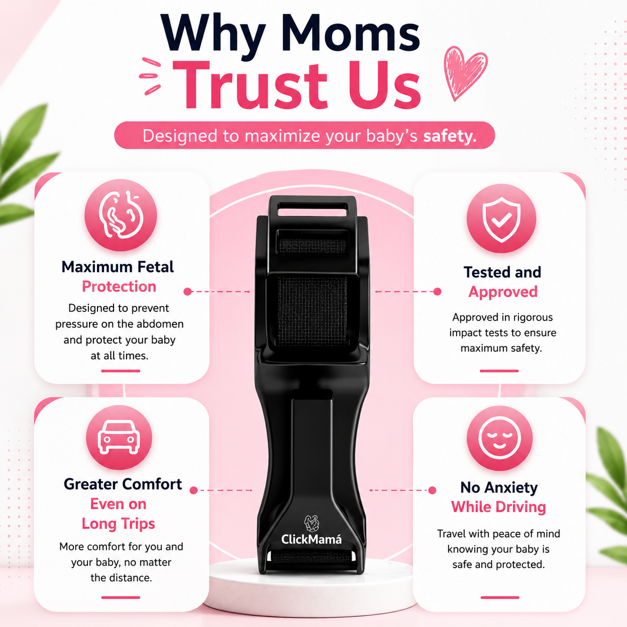 ClickMamá - Seat Belts for Pregnant Women