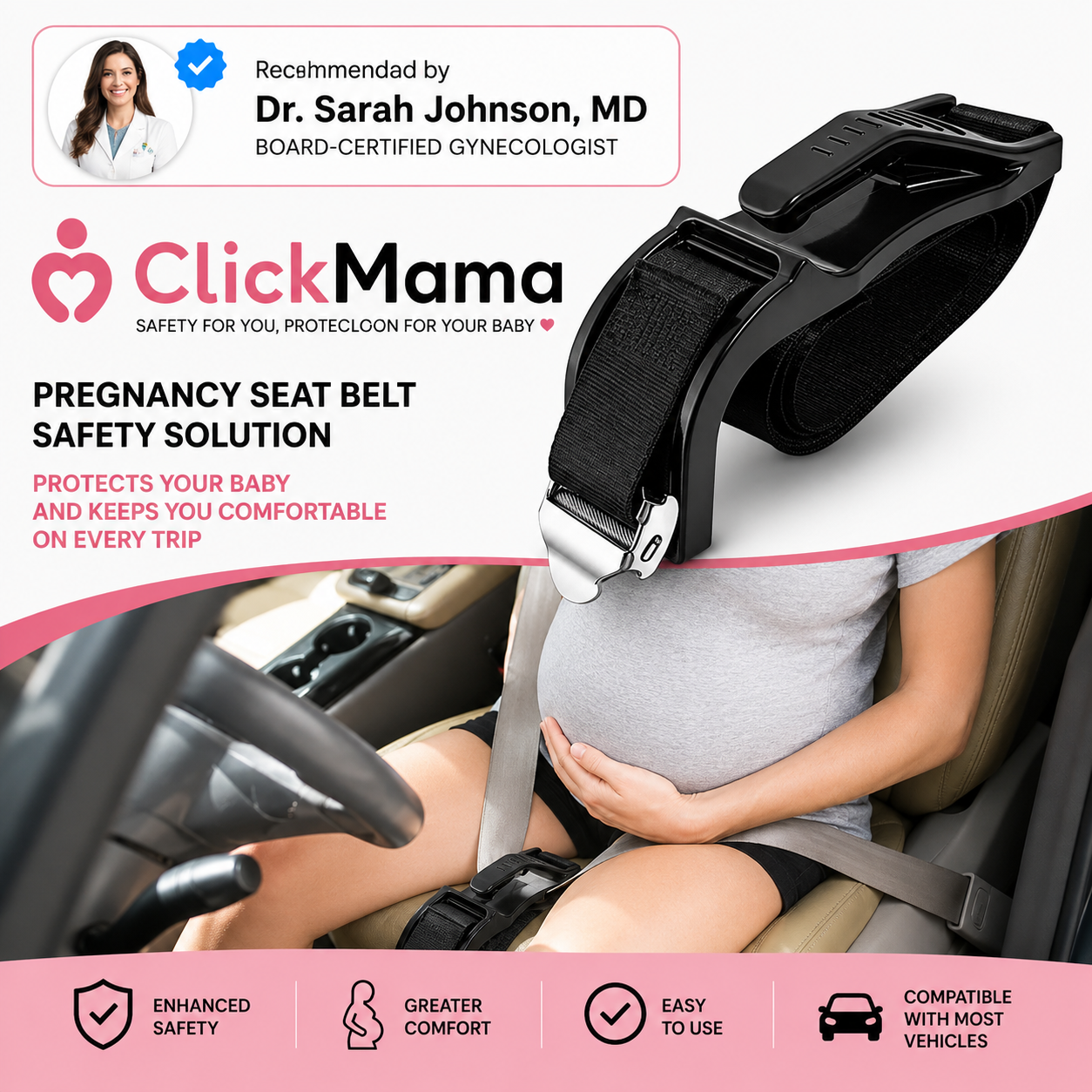 ClickMamá - Seat Belts for Pregnant Women